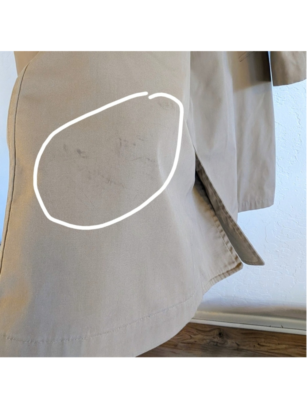 VTG London Fog Maincoats Tan Trench Coat Classic Tailored Overcoat Raincoat - Picture 13 of 16